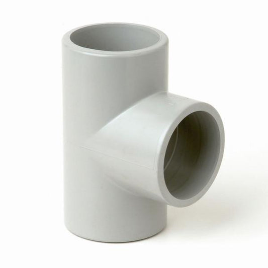 25mm PVC Plain Tee - 1 Box of 20 pcs