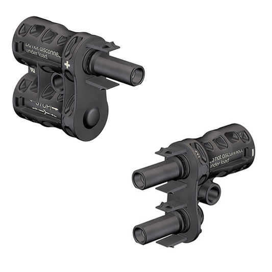 Genuine MC4-EVO 2 Branch Connector PV-AZB4-EVO 2-UR with PV-AZS4-EVO 2-UR - One Pair