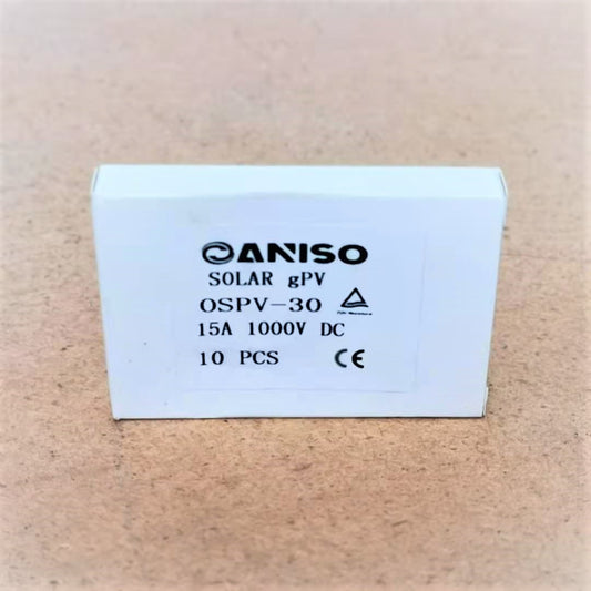 Oaniso Fuse 15a 10x38 - Pack of 10 Pcs