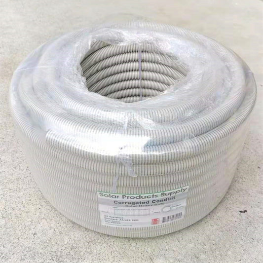 Solar Corrugated Conduit 25mm - Roll of 50 Metres