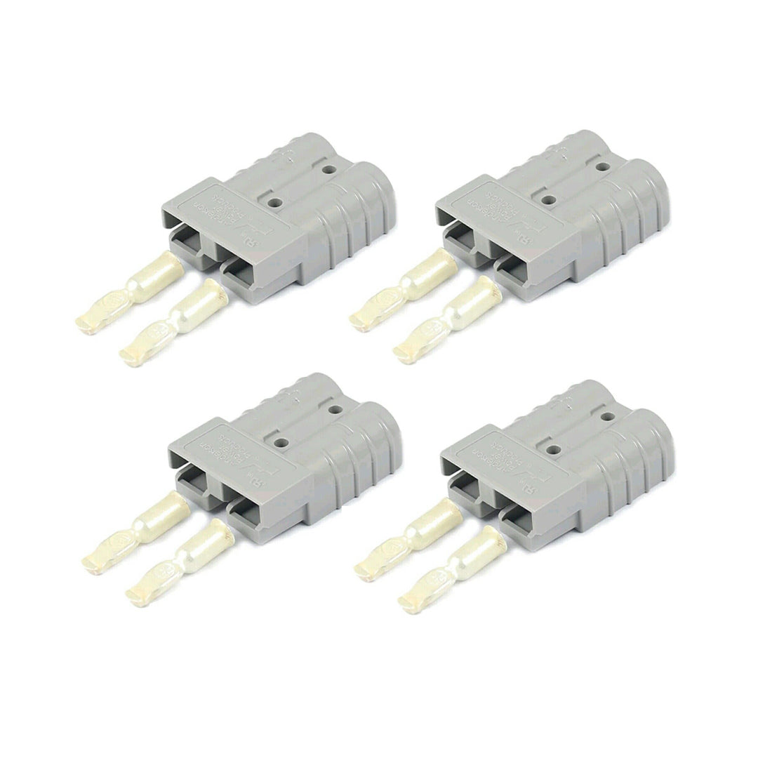 GENUINE SB50 Anderson Plug 992-BK Grey Color 50 AMP 10-12 AWG Pins 5915-BK- Pack of 4