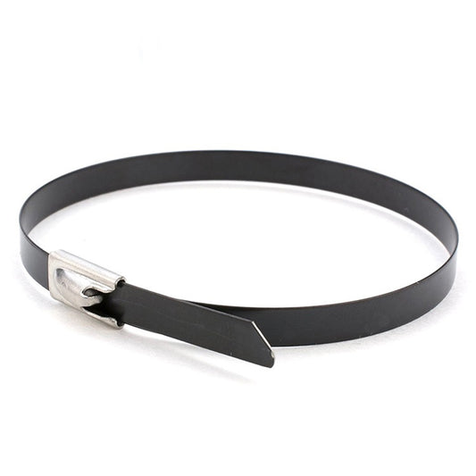 Solar Cable Ties Zip Ties 316 Stainless Steel Nylon Coated 300mm x 4.6mm - Pack of 100pcs