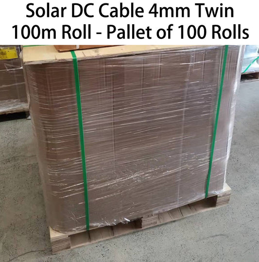 Solar DC Cable 4mm Twin IEC62930 - Pallet of 80 Rolls