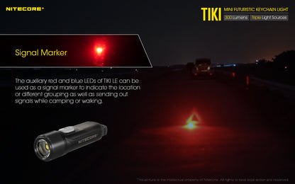 Nitecore TIKI LE Mini palm torch 300 Lumen USB Rechargeable Keychain Flashlight IP66