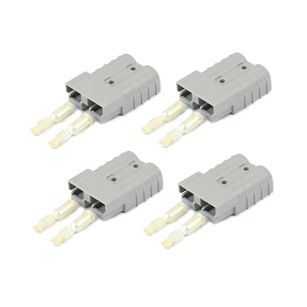 GENUINE SB50 Anderson Plug 992-BK Grey Color 50 AMP 10-12 AWG Pins 591 ...