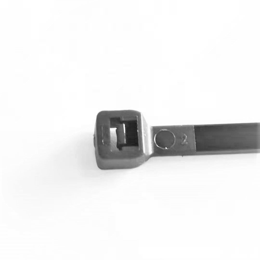 Nylon Plastic Cable Tie 4.8 mm x 200 mm Black UV - Bag of 100 Pcs